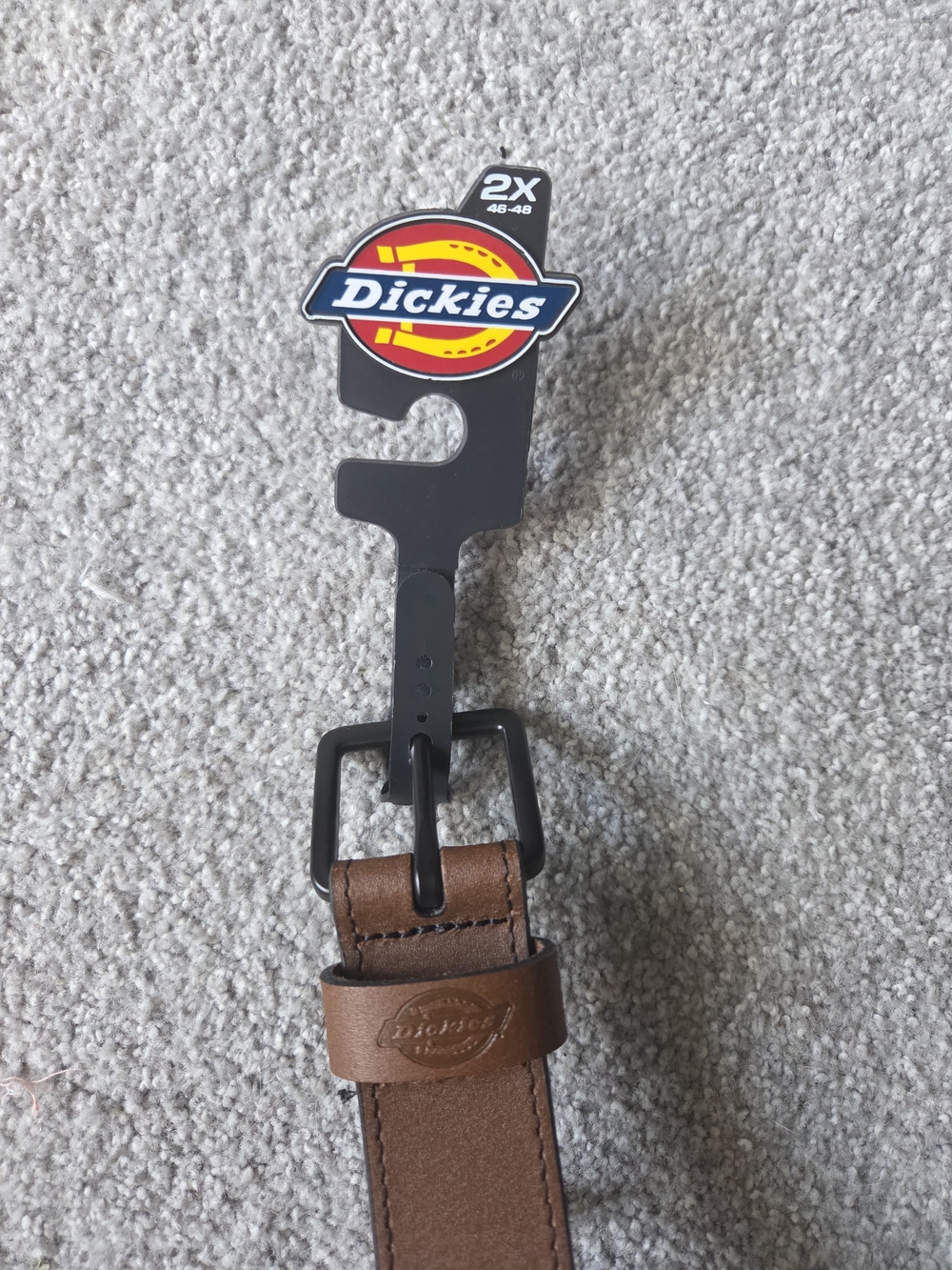 Dickies Brown Leather Belt 2XL (46-48)